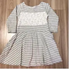 120cm  アプレレクールの七分袖ワンピース