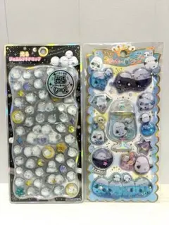 【正規品】　シマエナガ　光るジュエルプチドロップ　シール　ウォーターインシール