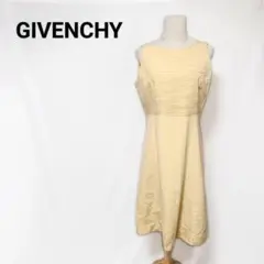 美品 ジバンシー ブティック ひざ丈ワンピース 金糸 ラメ イエロー系 42のサムネイル