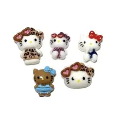 ハローキティ　キティちゃん　日焼けキティ　ネイルパーツ　5個セット