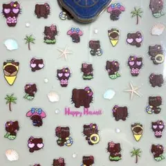 キティ 日焼けキティ ガングロキティ サンリオ ネイルシール