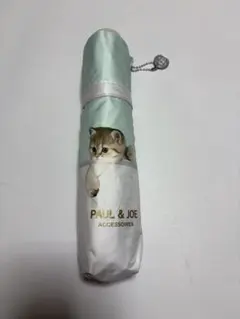 【良品】ポールアンドジョー 猫デザイン 折りたたみ日傘 Paul and Joe