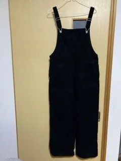 コーディロイ　サロペット　ブラック　L