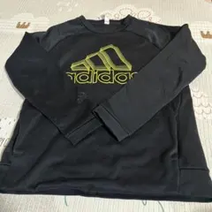 adidas ブラック 長袖シャツ　キッズ150
