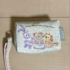 ダッフィー&フレンズ　スプリングインブルーム　ミニポーチ