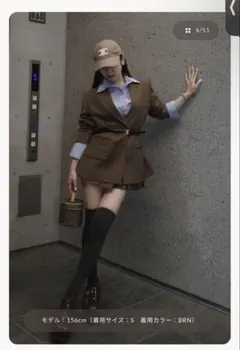 Darich セミワイドプリーツテーラードミニスカート