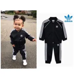新品未使用 日本未入荷 アディダス 黒セットアップ