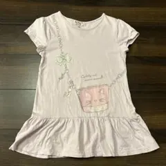マザーウェイズ　ネコ柄Tシャツ　チュニック　女の子　150㎝のサムネイル