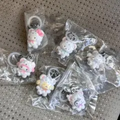 ふわふわスノー　コンプリート　めじるしアクセサリー　ガチャガチャ　６個セット