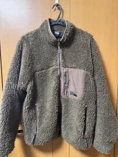 FIRST DOWN ボアフリースジャケット ブラウン