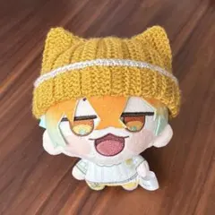 ねこみみニット帽　黄色系　にじまるっと　帽子　ぬい服