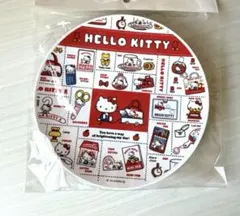 ハローキティ　メラミンプレート　　　　 　　　　　　サンリオ　レトロ柄　アベイル