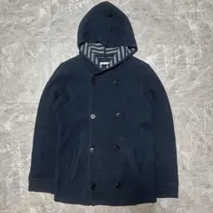 HVC フード付きダッフルコート L ネイビー 【N33】