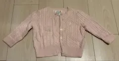 ラルフローレン　ニット　カーディガン　ピンク　12M