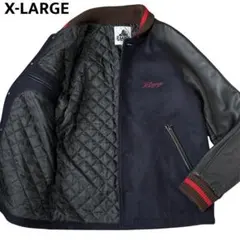 美品 エクストララージ スタジャン レザー Lサイズ ドンキージャケット 刺繍