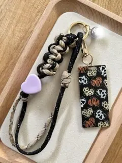 スカル柄 スマホショルダーストラップ①