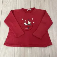 赤い長袖チュニック ファミリア