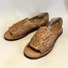 【CHAMULA】チャムラ サンダル 23㎝ 編み込み フラットシューズ 本革