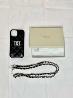 ダーリッチ darich ストーンロゴキルティングiPhoneケース15