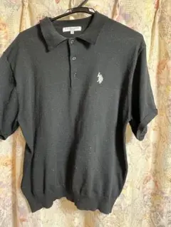 U.S. POLO ASSN. ブラック ポロシャツ M