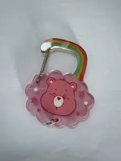 CareBear ケアベア　ピンク　アクリルカラビナ　ファミリーマート