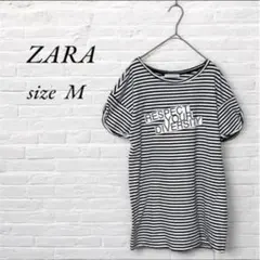 ZARA ザラ　ボーダーTシャツ　M