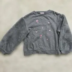 ぼのぼの様専用。mezzo pianoカップケーキ刺繍付きトレーナー140