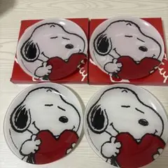 新品未使用スヌーピー 陶器皿 4枚セット 2016年製