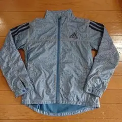 アディダス ウインドブレーカー デニム風 140 climastorm