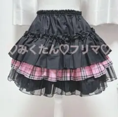 PUTUMAYO プトマヨ チェック フリル ミニスカ レッグウォーマー セット
