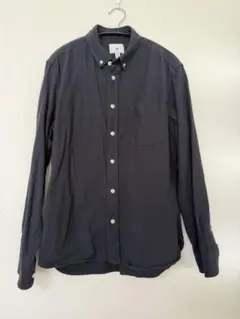 H&M レギュラーフィット コットンシャツ　黒　M