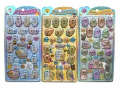 うるちゅるポップシール　おぱんちゅうさぎ、んぽちゃむ