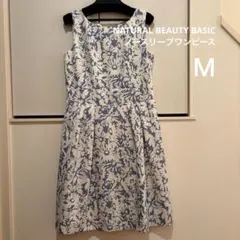 【NATURAL BEAUTY BASIC】 ノースリーブワンピース M