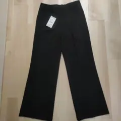 新品 ZARA プリーツ リラックスフィット スーツパンツ ブラック 38のサムネイル