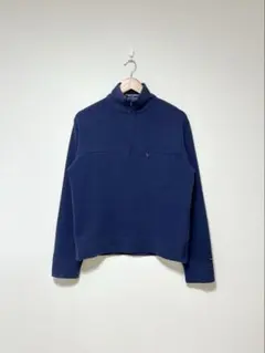 90s POLO SPORT ハーフジップスウェット コンシールジッパー