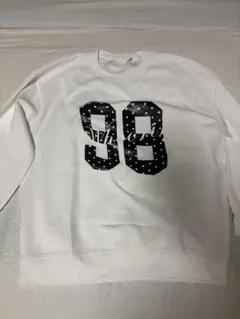 ドットロゴ スウェット ホワイト ナンバー SHEIN