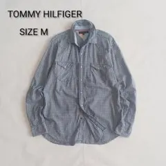 トミーヒルフィガー 長袖シャツ ギンガムチェックM
