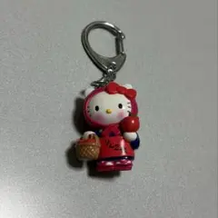 激レア　美品　HELLO KITTY みちのくキティ物語　りんご娘キーホルダー
