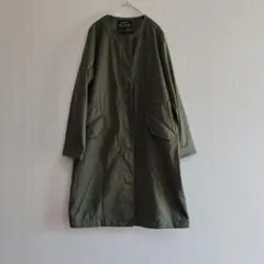 美品　Nano Universe ナノユニバースノーカラースプリングコート