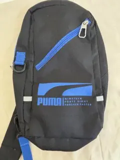 PUMA ボディバッグ ブラック ブルー ロゴ ショルダーバッグ