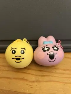 おぱんちゅうさぎ、んぽちゃむのきみまろのスクイーズマスコットキーホルダー