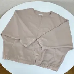 GLACIER ブルゾン　ベージュ　七分袖　M