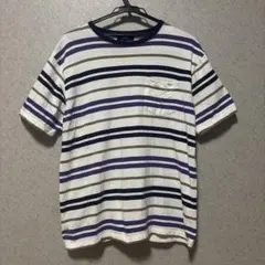 BEAMS HEART ストライプ Tシャツ ポケット付