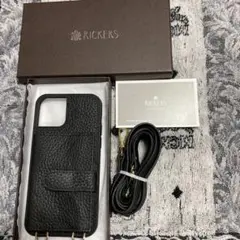 [新品]iPhone13ProMax スマホケース ショルダー タイプブラック