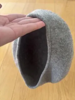 earth ウール ベレー帽 グレー