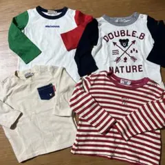 ミキハウス　長袖Tシャツ　4枚セット