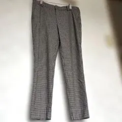 【美品】ZARA ザラ ＊ チェック柄パンツ ブラウン系L size