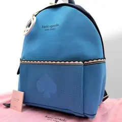 良品 ケイトスペード リュックサック スポーツニットシティバッグ ナイロン 水色