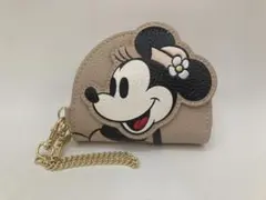 ディズニー ミニーマウス コインケース チェーンストラップ付き