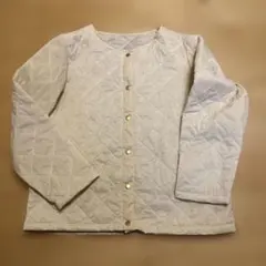 ルノンキュール　ホワイト　白　キルティングジャケット Lサイズ　ジャンバー